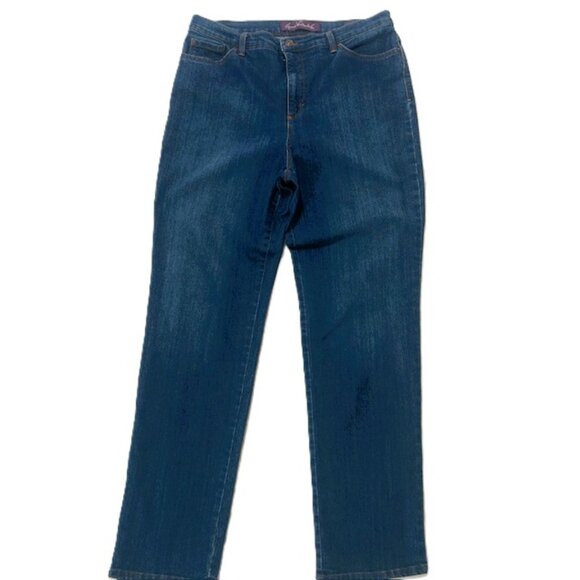 Gloria Vanderbilt Ladies Jeans sz 12 Denim Amanda 5 Pockets - Picture 1 of 11